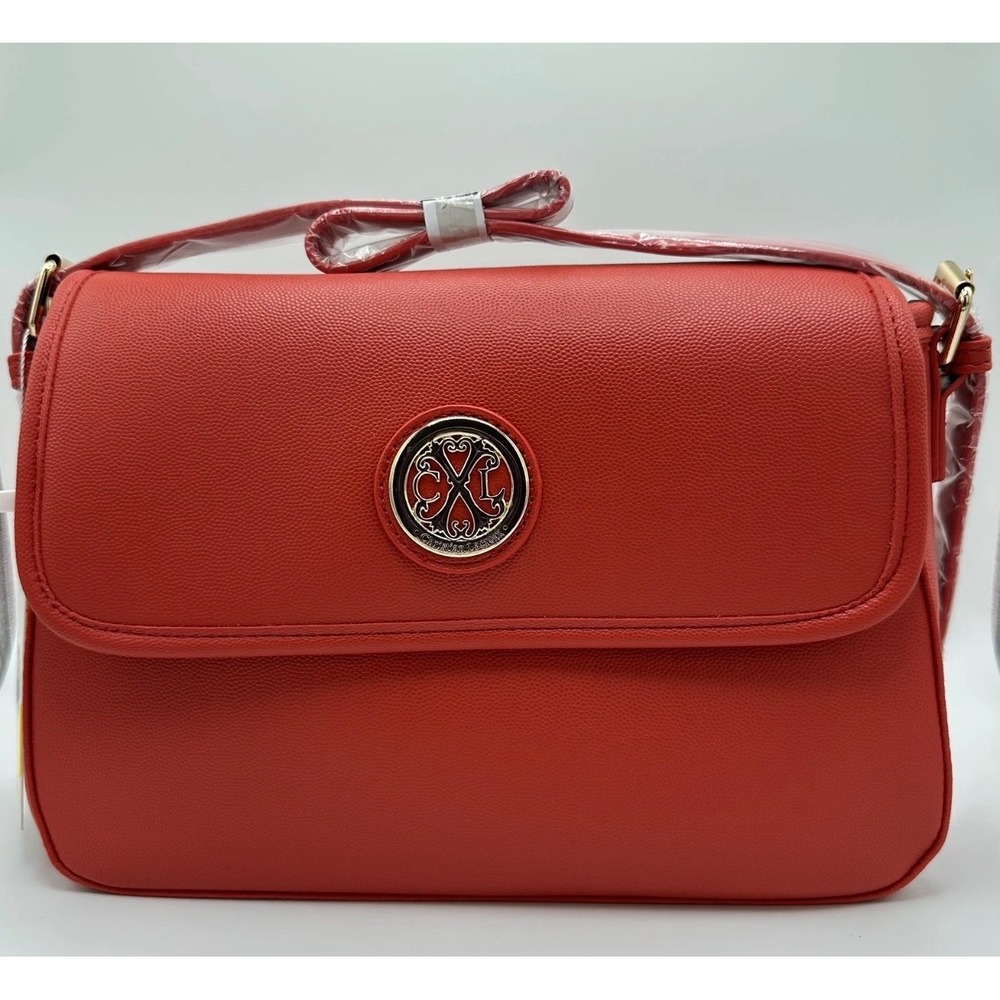 CXL‎ by Christian Lacroix Karen Caviar Shoulder Bag Red -RED Crossbody